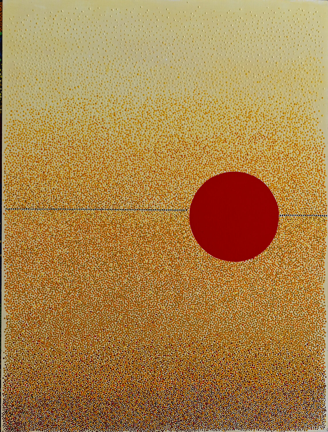 Rouge solaire Françoise SUZANNE Original painting for sale