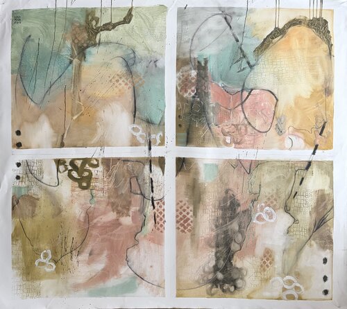 4 in 1  Nr .2 by Vreni Knott, Painting for Sale on Select