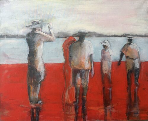 Rote Erde by Vreni Knott, Painting for Sale on Select