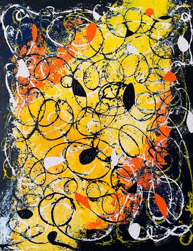 DANCE WITH THE SUN by Vesna Jogan, Painting for Sale on Select