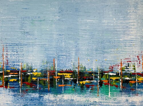 MYSTERIOUS VILLAGE by Vesna Jogan, Painting for Sale on Select