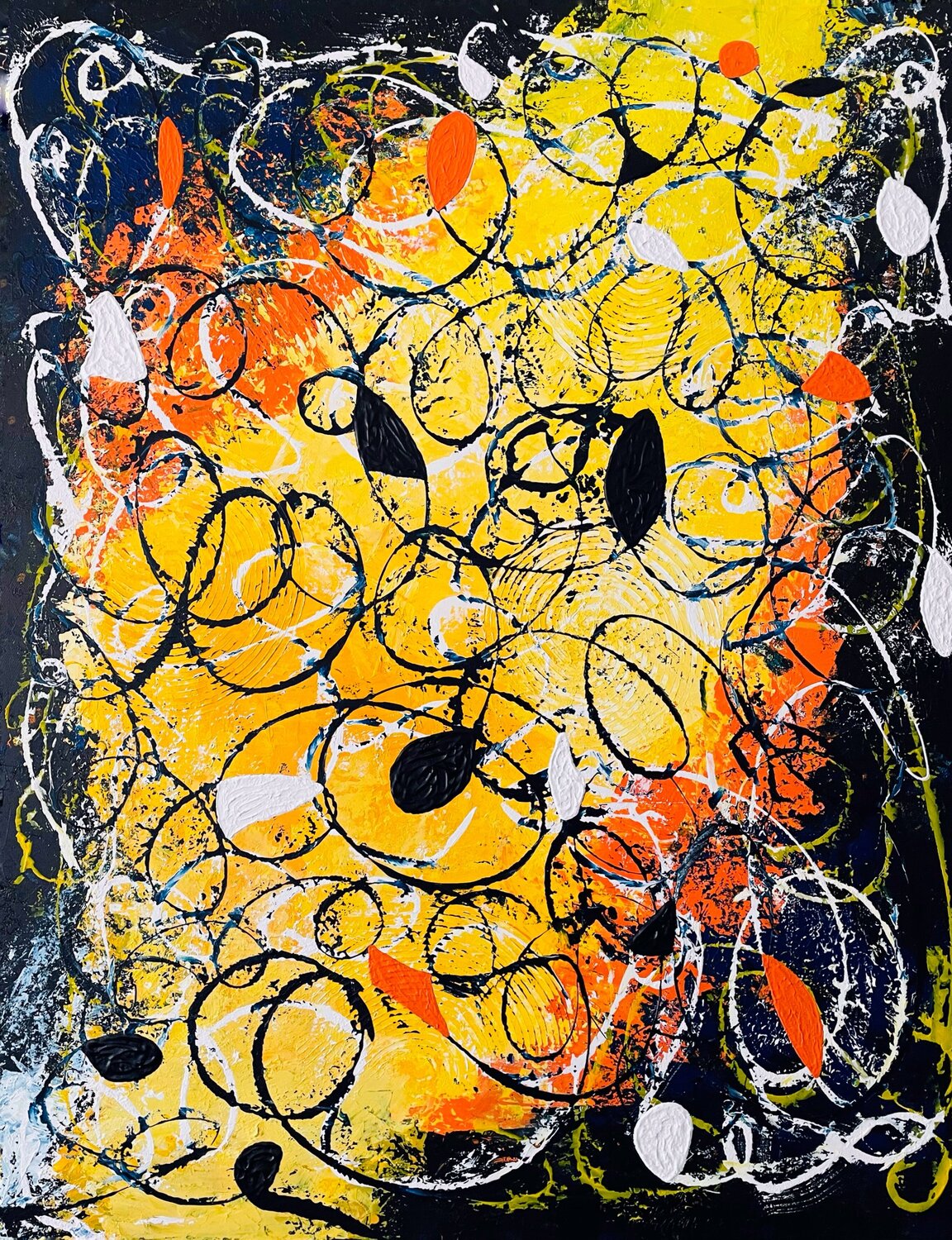 DANCE WITH THE SUN Vesna Jogan Original painting for sale