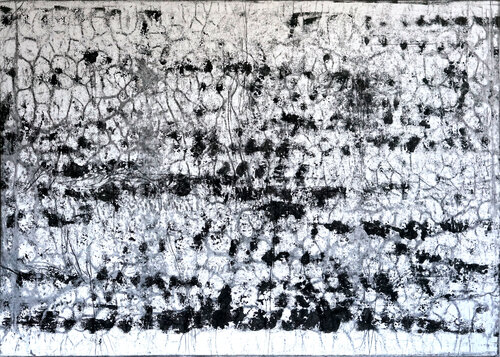 "TRACES OF MAKING ......." (PRIME MOVEMENT - black) by Christoph Robausch, Painting for Sale on Select