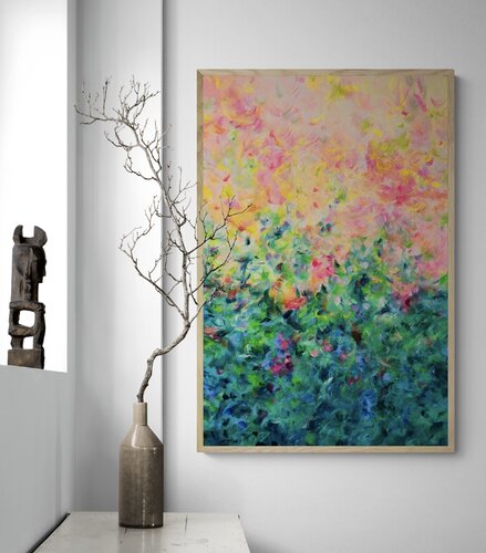 Happiness Lives Here by Katherine Spiller, Painting for Sale on Select