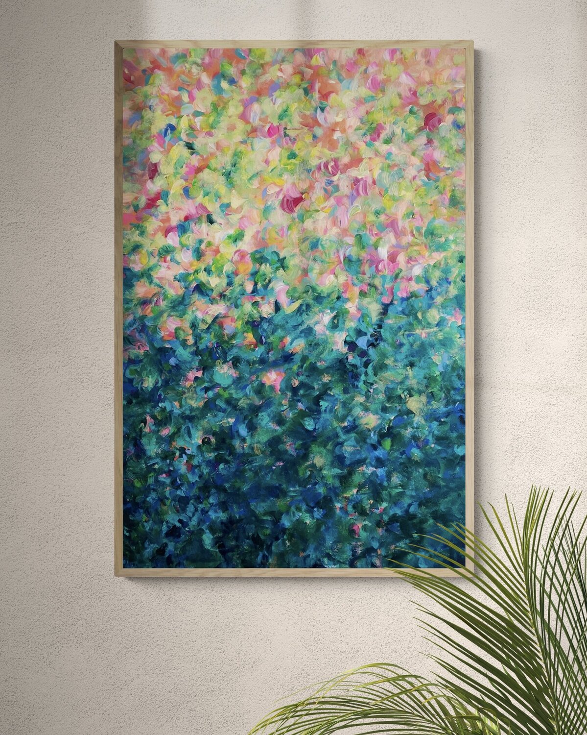 Warm Sunset Bloom Katherine Spiller Original painting for sale