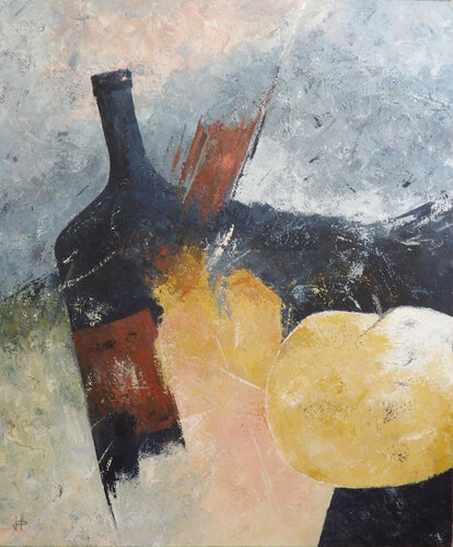 Composition Calvados65 by J-Claude Bernard, Painting for Sale on Select