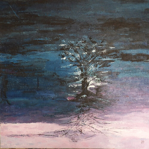 Arbre d 'espoir by J-Claude Bernard, Painting for Sale on Select