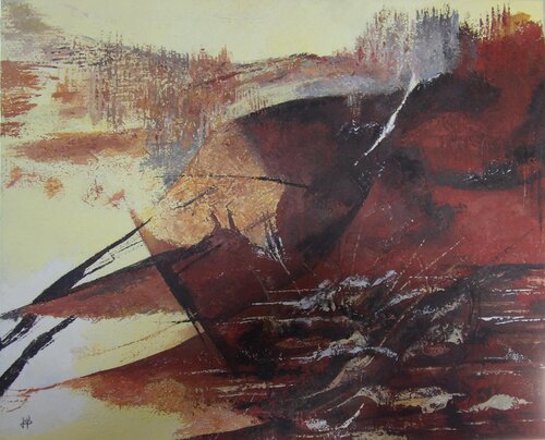 La main des hommes by J-Claude Bernard, Painting for Sale on Select