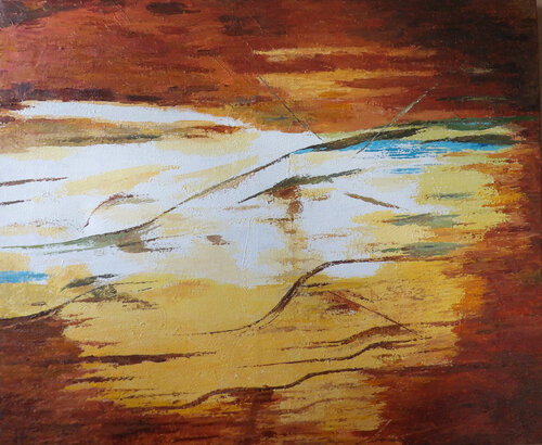 Soir de lune by J-Claude Bernard, Painting for Sale on Select