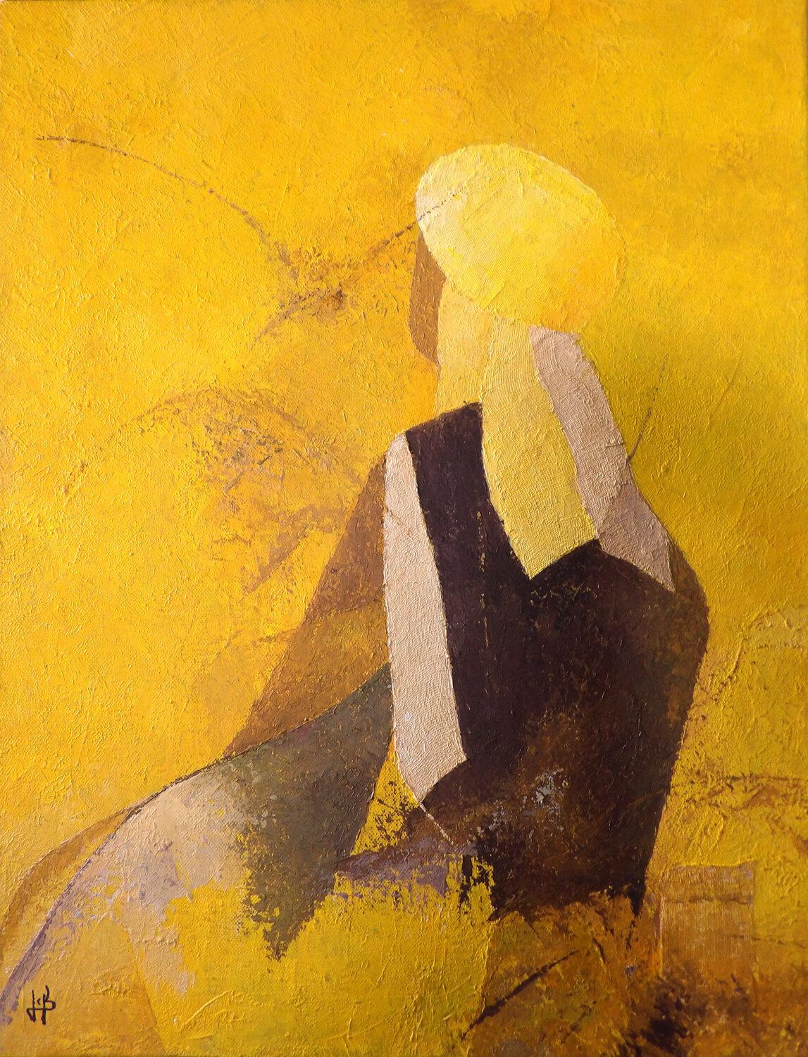 Attente J-Claude Bernard Original painting for sale