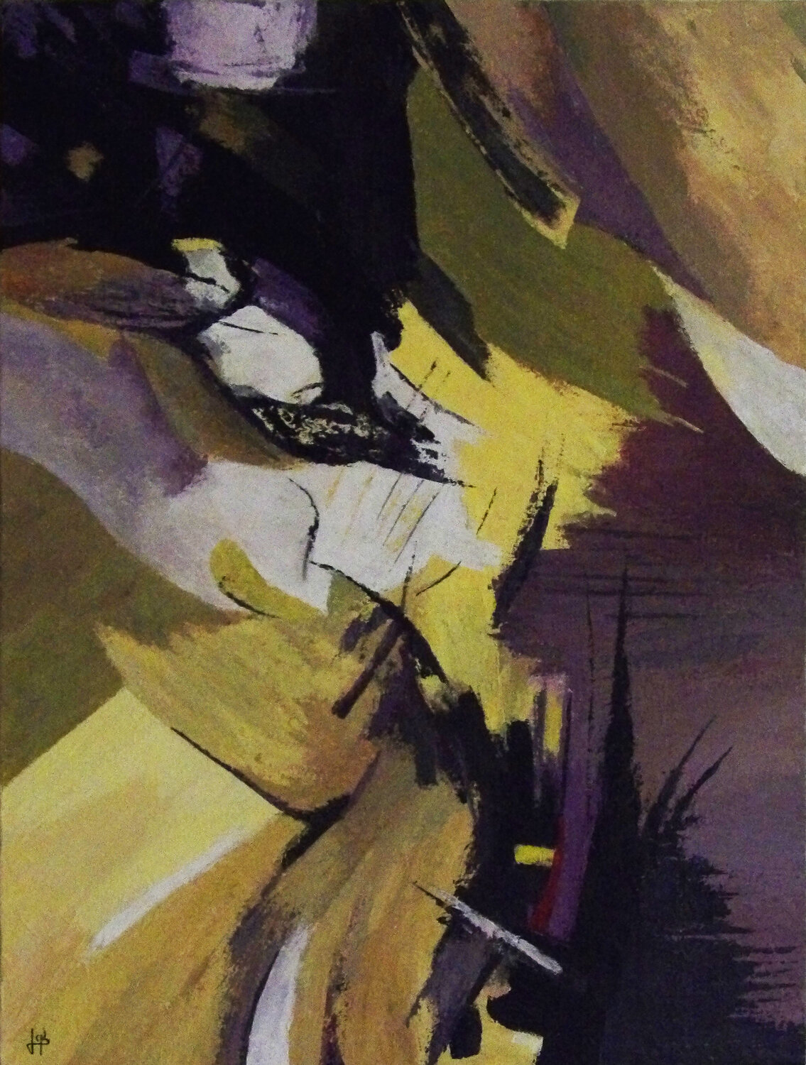 Première étincelle J-Claude Bernard Original painting for sale