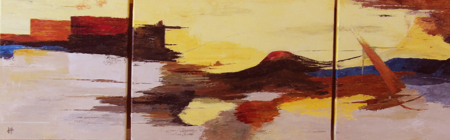 Bien arrivé J-Claude Bernard Original painting for sale