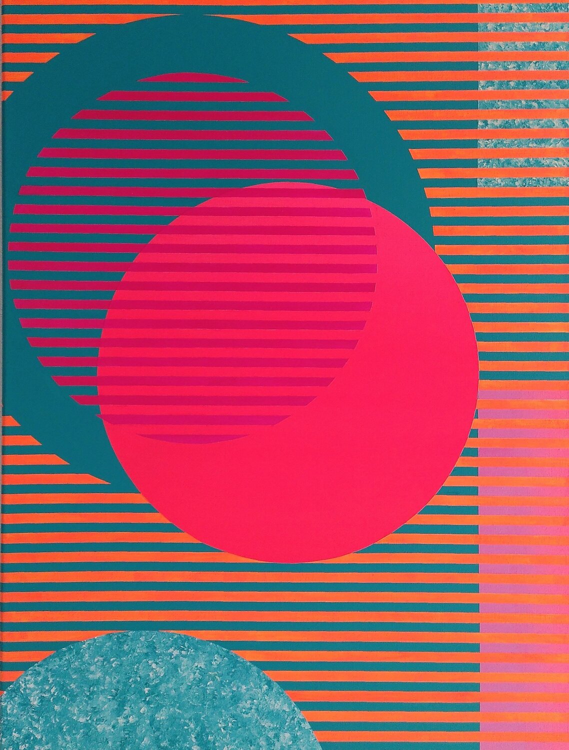 Focus on the circle 1 Wio Karstens Original painting for sale