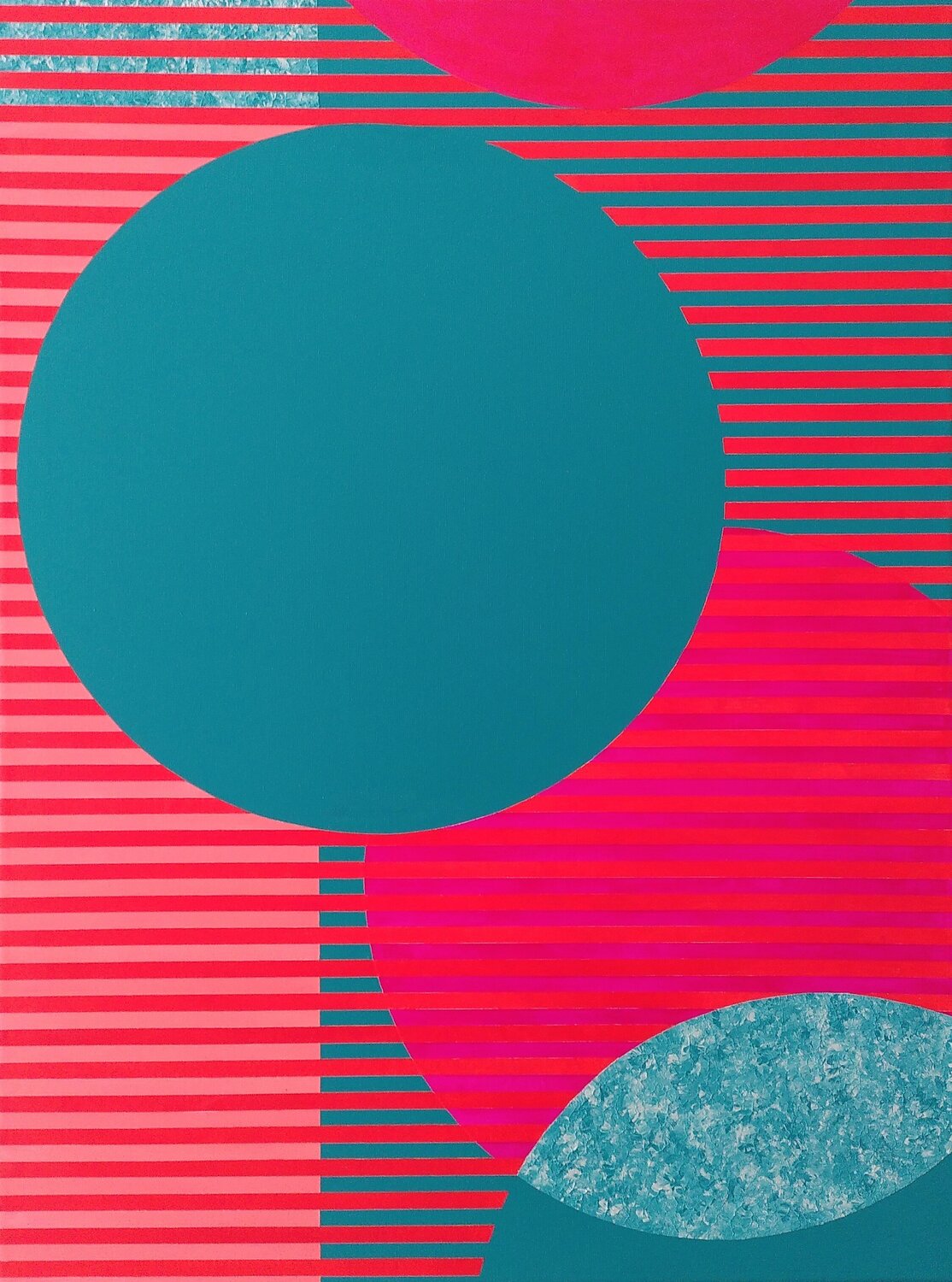 Focus on the circle 2 Wio Karstens Original painting for sale