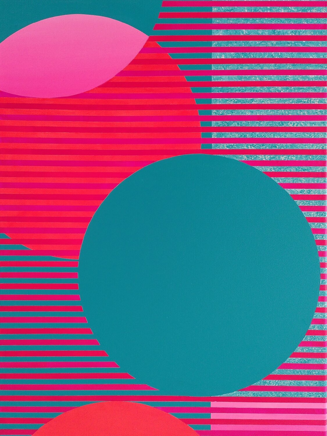 Focus on the circle 3 Wio Karstens Original painting for sale