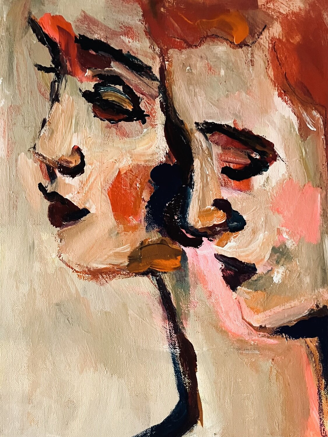 FRIENDS Elisabetta Schlegel Original painting for sale