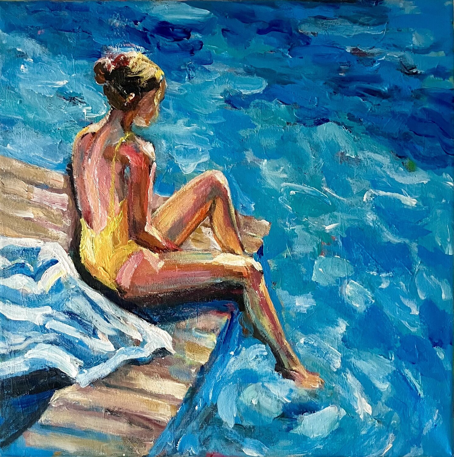 SUMMER PARADISE Elisabetta Schlegel Original painting for sale