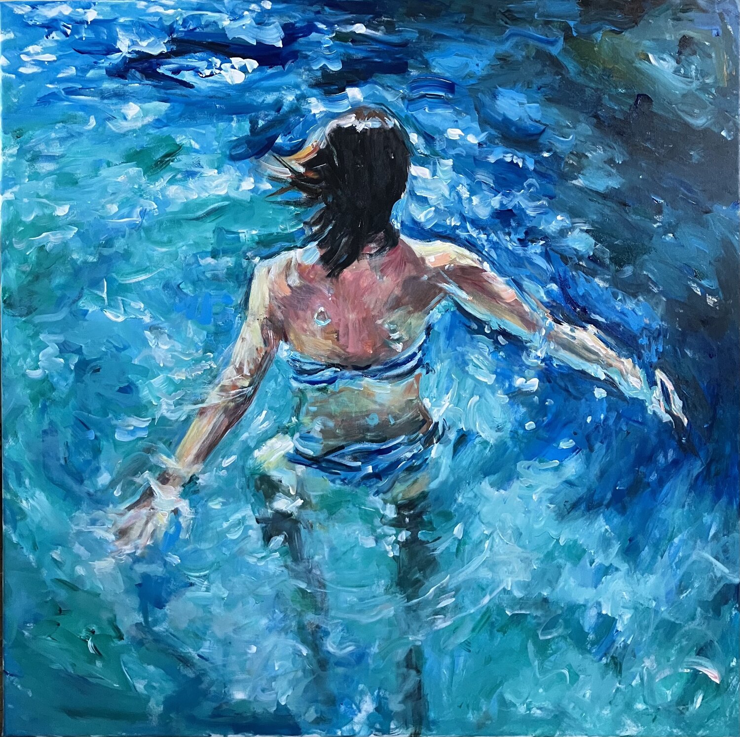 OCEAN LOVE Elisabetta Schlegel Originalgemälde zu verkaufen