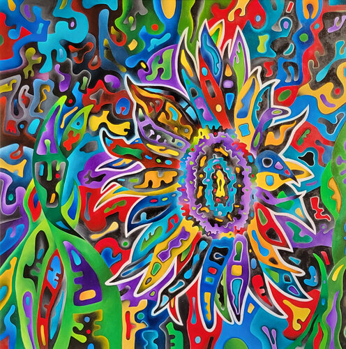 Il Girasole N.2 by Massimo Rubbi, Painting for Sale on Select