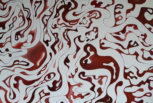 Rosso Evanescente by Massimo Rubbi, Painting for Sale on Select