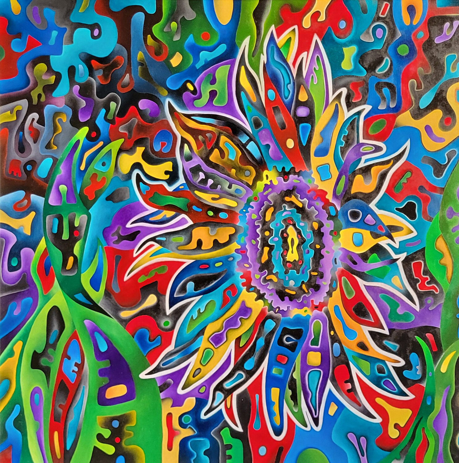 Il Girasole N.2 Massimo Rubbi Original painting for sale