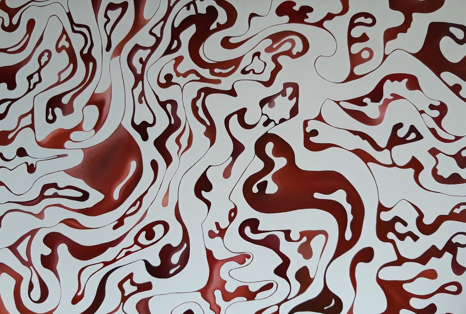 Rosso Evanescente Massimo Rubbi Original painting for sale