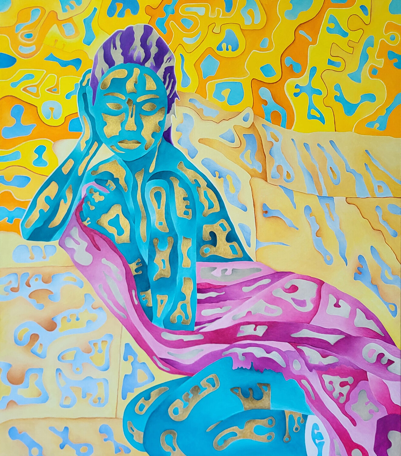 L'Attesa Massimo Rubbi Original painting for sale