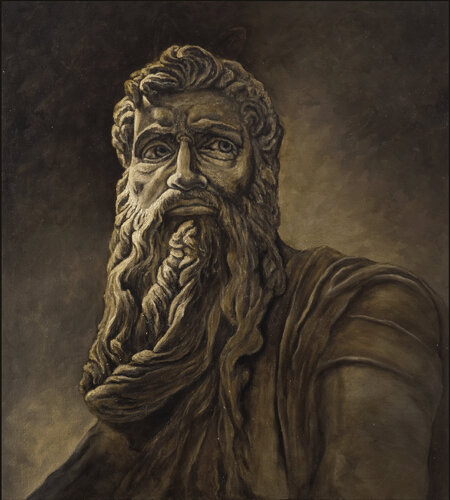 The Voice of Stone by Predună Cristinel, Painting for Sale on Select