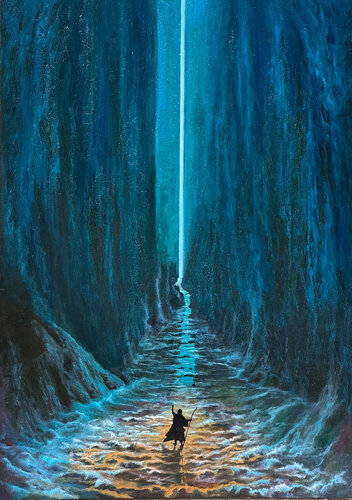 The Thrill of the Deep by Predună Cristinel, Painting for Sale on Select
