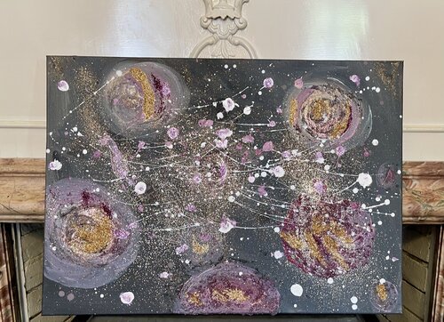 Étoiles secrètes by Christina Sachsen-Coburg und Gotha, Painting for Sale on Select