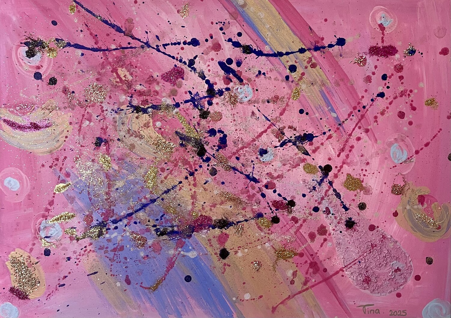 *Passion Rose* Christina Sachsen-Coburg und Gotha Original painting for sale