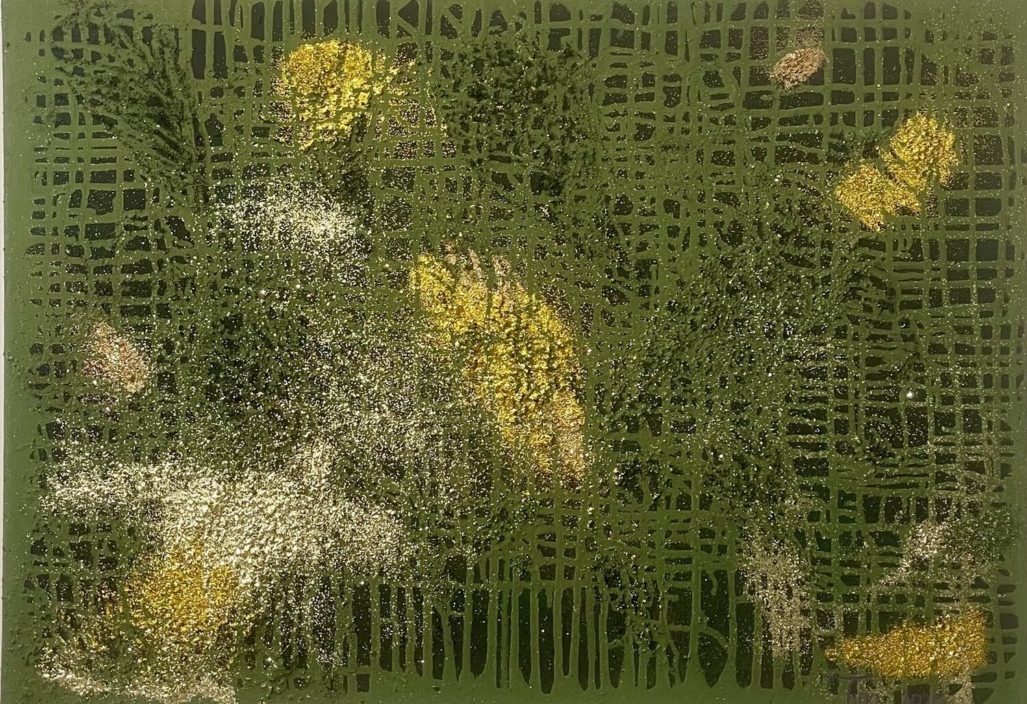 „moment vert“ Christina Sachsen-Coburg und Gotha Original painting for sale