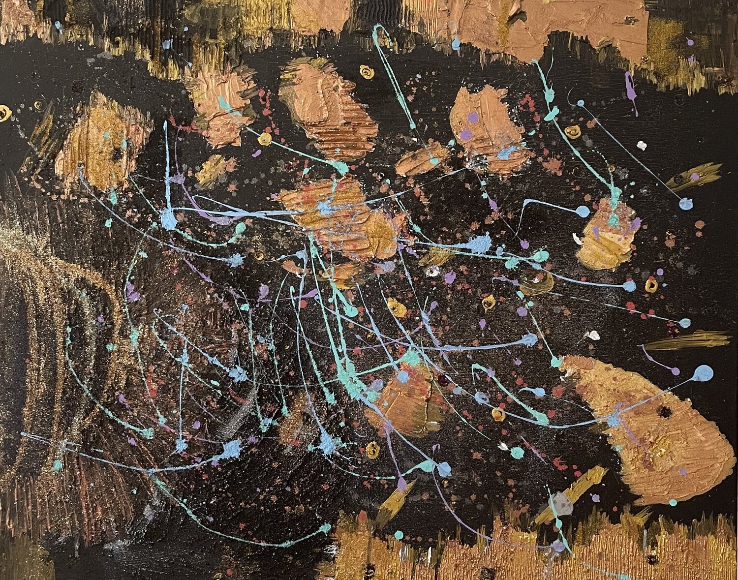 „L‘Art Noir“ Christina Sachsen-Coburg und Gotha Original painting for sale
