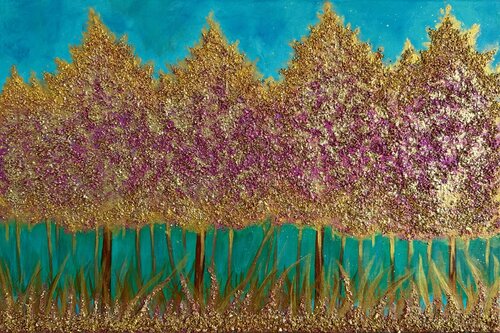 Enchanted Glitterwood by Joyce Tan, Painting for Sale on Select