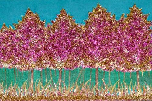 Enchanted Glitterwood by Joyce Tan, Painting for Sale on Select