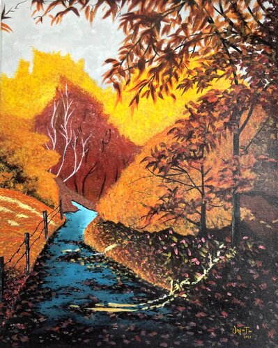 Where the Leaves Remember by Joyce Tan, Painting for Sale on Select