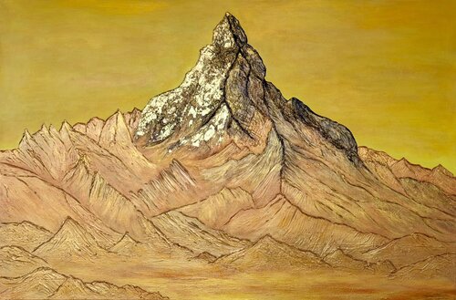 Matterhorn Ablaze by Joyce Tan, Painting for Sale on Select
