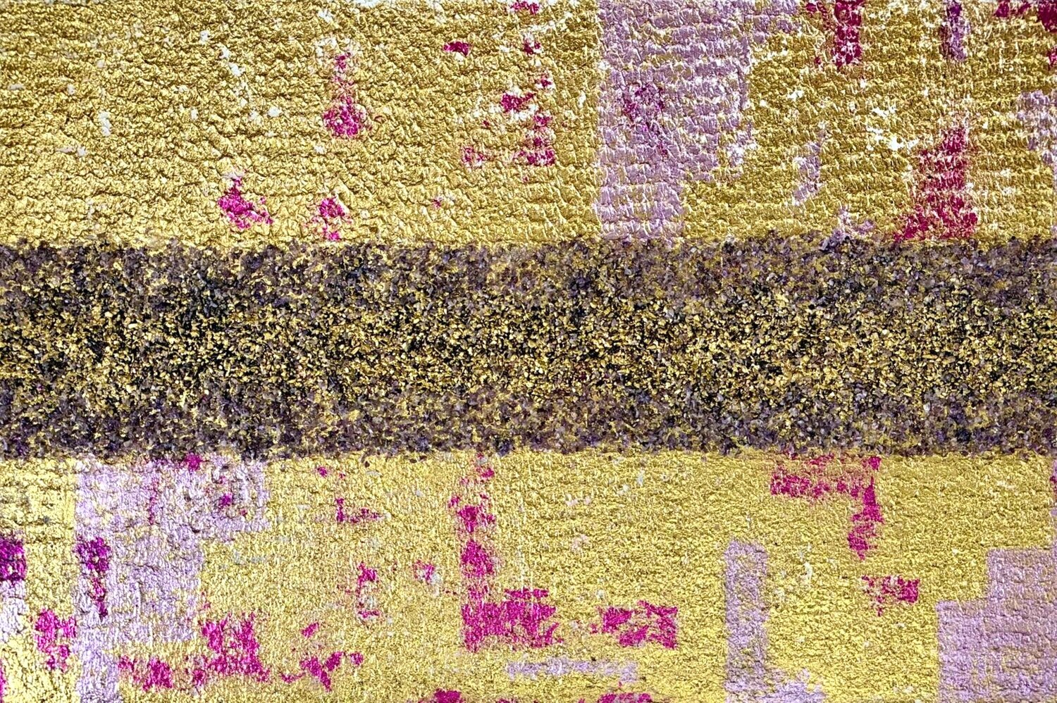 Amethyst Shards in Gold Shimmer Joyce Tan Original painting for sale