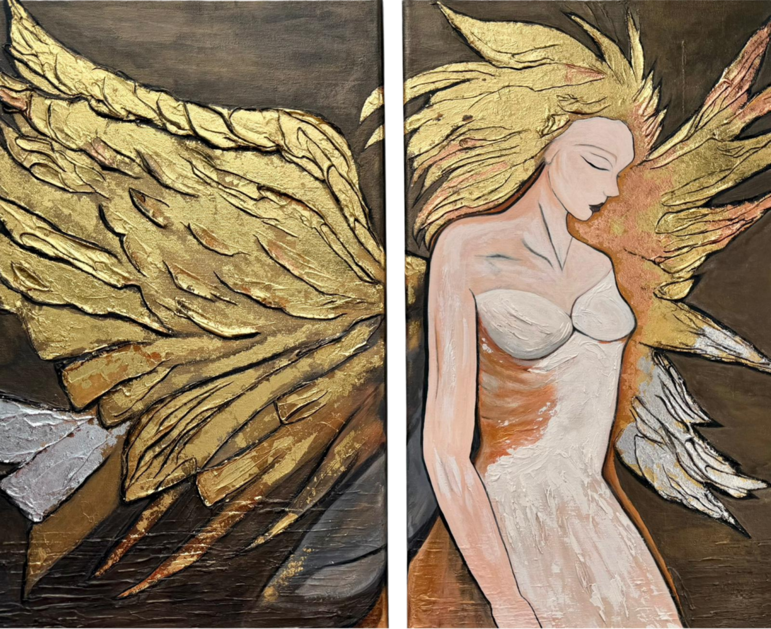 The Ember Seraphim Joyce Tan Original painting for sale