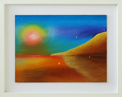 Ocean and Water Drops 2 by Doreen Gehrke, Painting for Sale on Select
