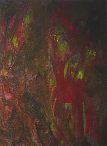 The Stag In The Forest by Doreen Gehrke, Painting for Sale on Select