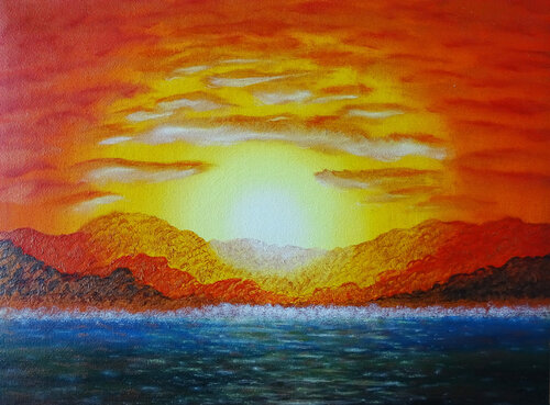 Copper Mountains by Doreen Gehrke, Painting for Sale on Select