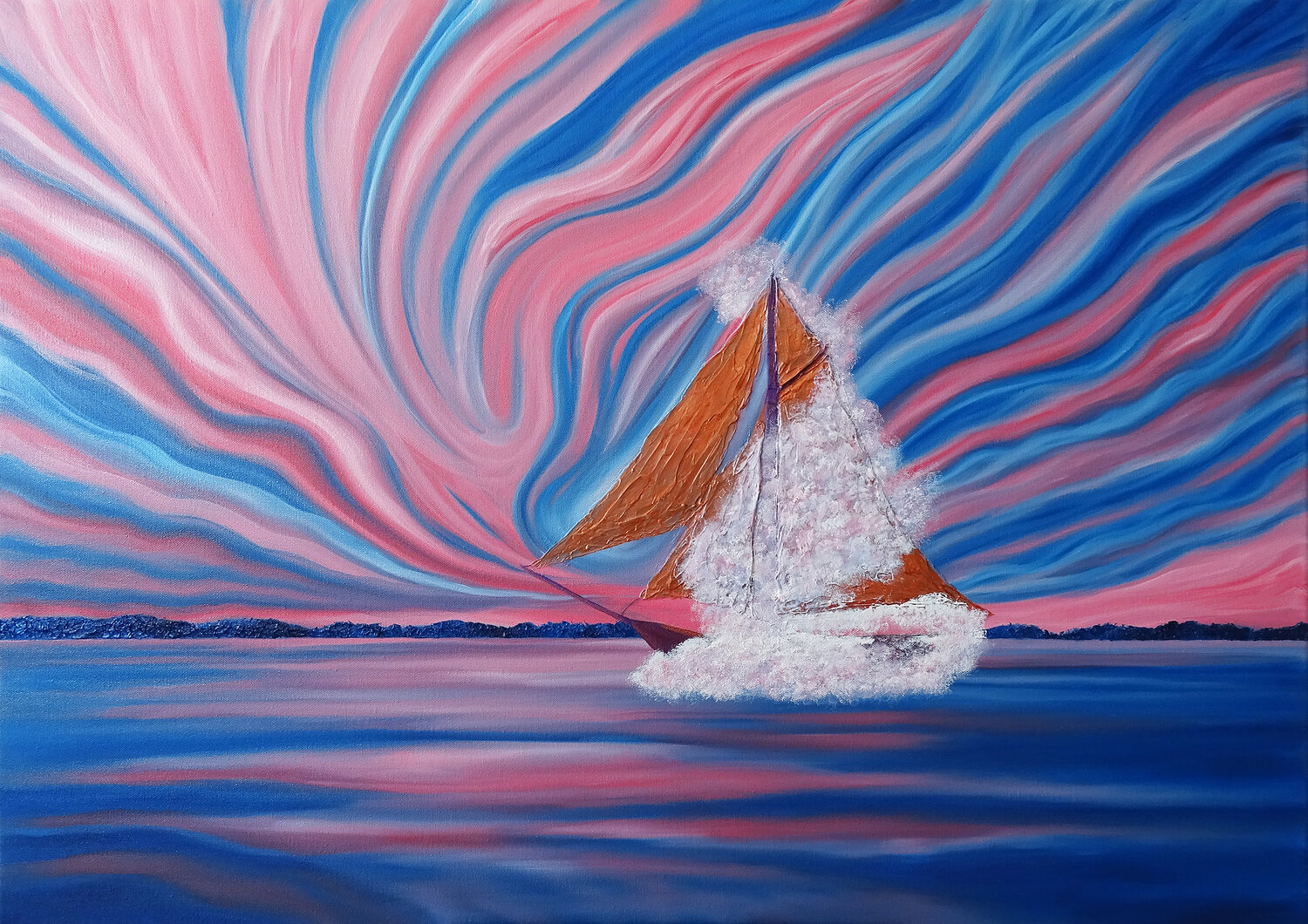 Sails 2 Doreen Gehrke Original painting for sale