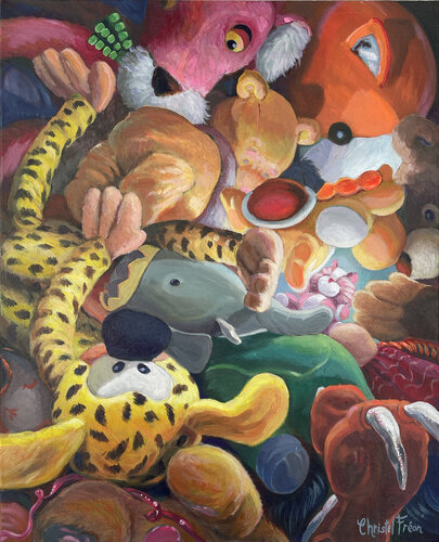 Baby Lily by Christel Fréon, Painting for Sale on Select
