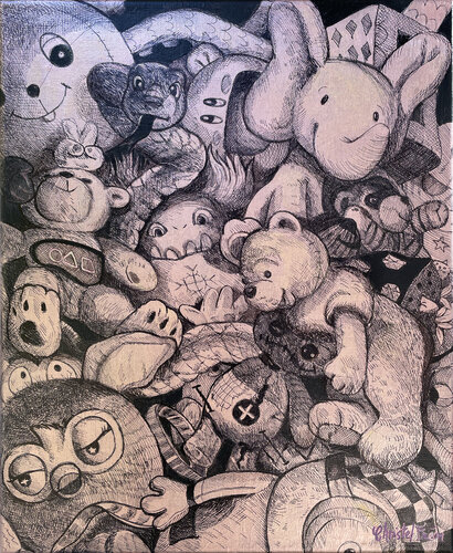 Souviens-toi du chaos by Christel Fréon, Painting for Sale on Select