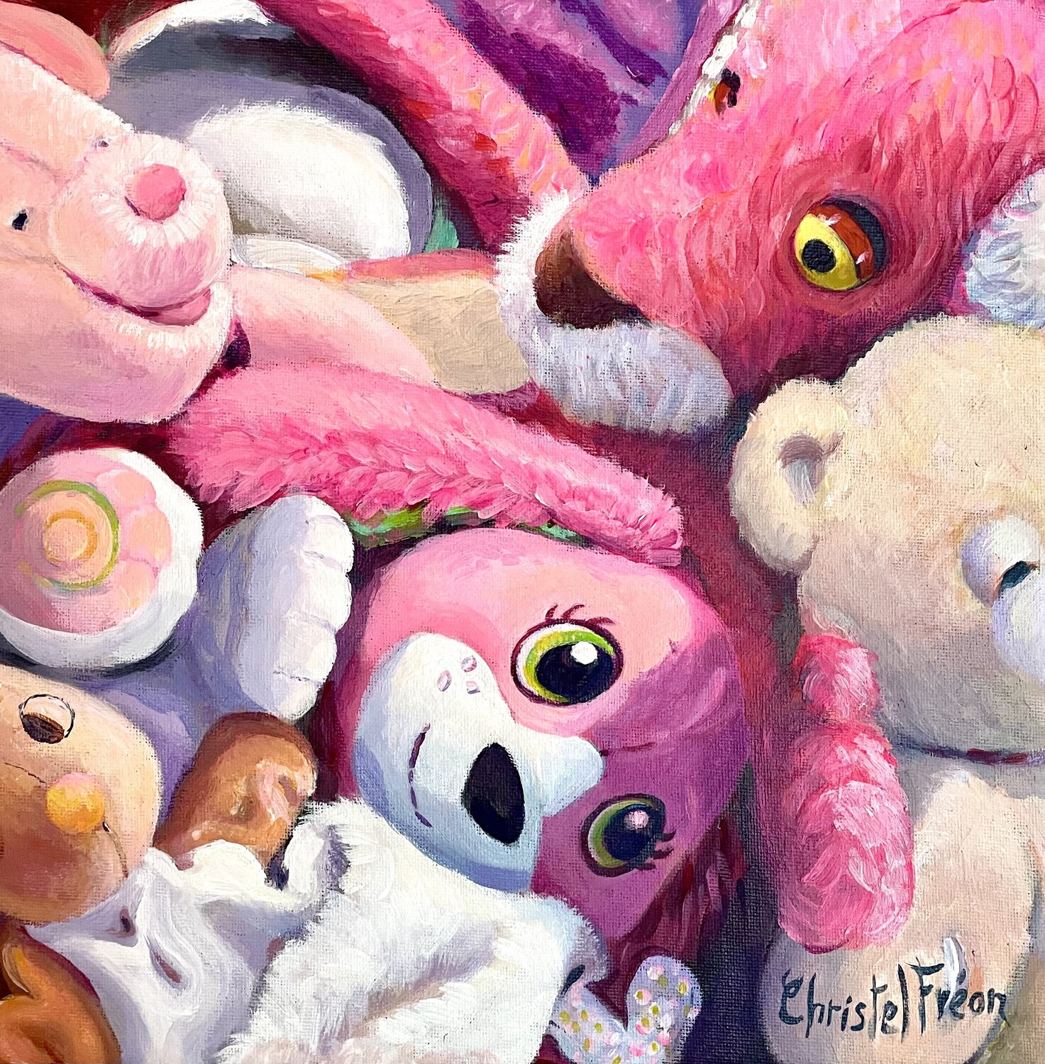 Pinky Christel Fréon Original painting for sale