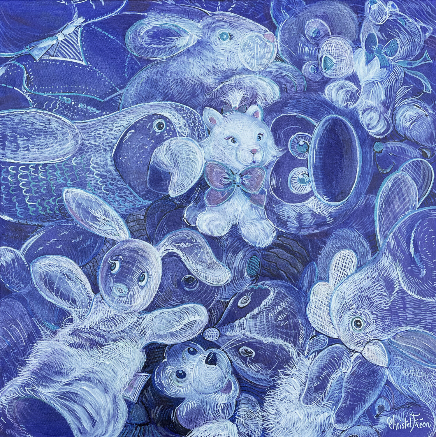 Picotti, Picotta Christel Fréon Original painting for sale