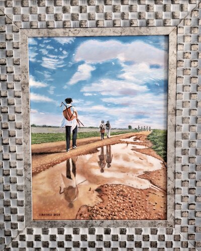 Caminantes by José Báidez González, Painting for Sale on Select