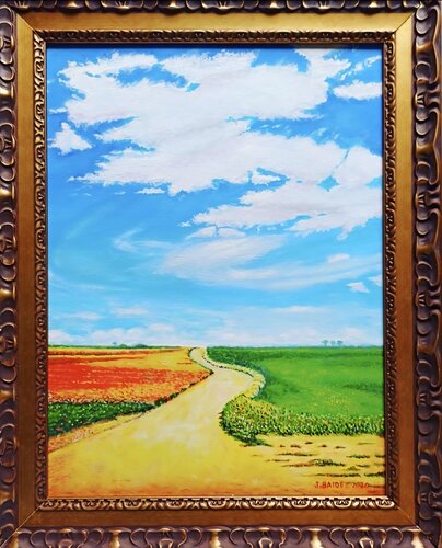 CAMPOS DE HELLIN. ALBACETE. by José Báidez González, Painting for Sale on Select