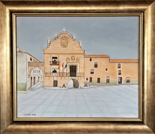 AYUNTAMIENTO DE CHINCHILLA DE MONTE ARAGÓN by José Báidez González, Painting for Sale on Select